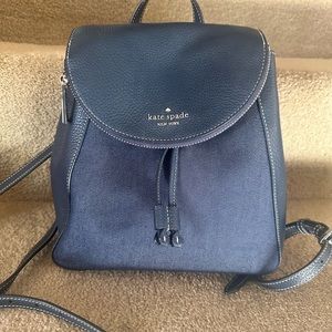 Kate Spade backpack denim purse.